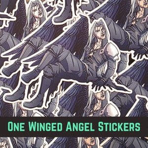 One Winged Angel - Sephiroth Final Fantasy 7 Stickers Decals