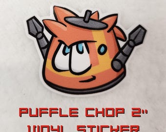Puffle Penguin Chopper Droid Robot - Vinyl Stickers Decals Durable Indoor/Outdoor Use