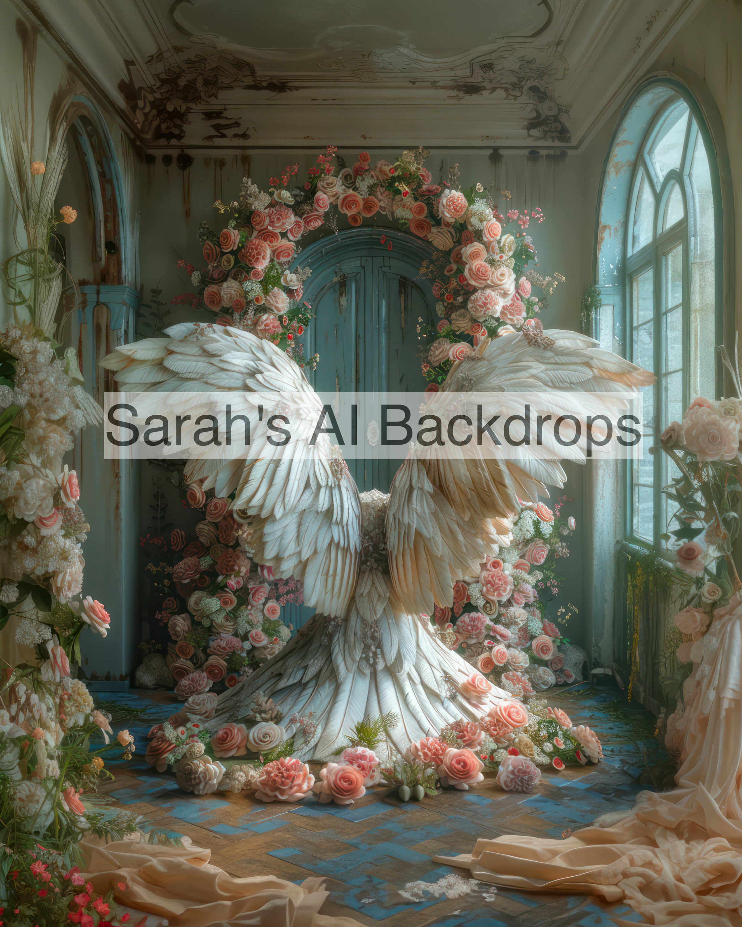 NINE Angel Wings 1 Fantasy Digital Backdrops, Maternity Backdrops ...