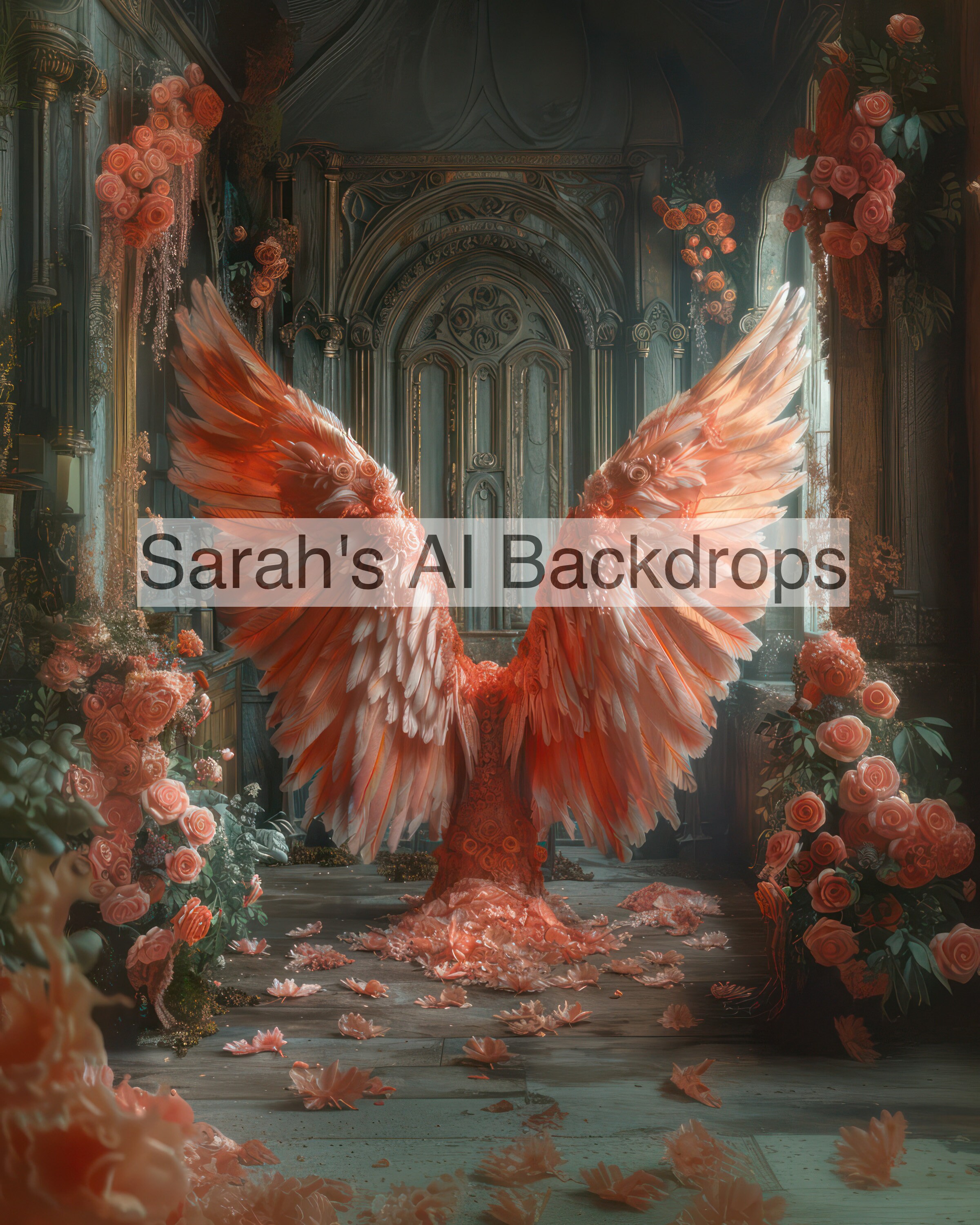 NINE Angel Wings 1 Fantasy Digital Backdrops, Maternity Backdrops ...