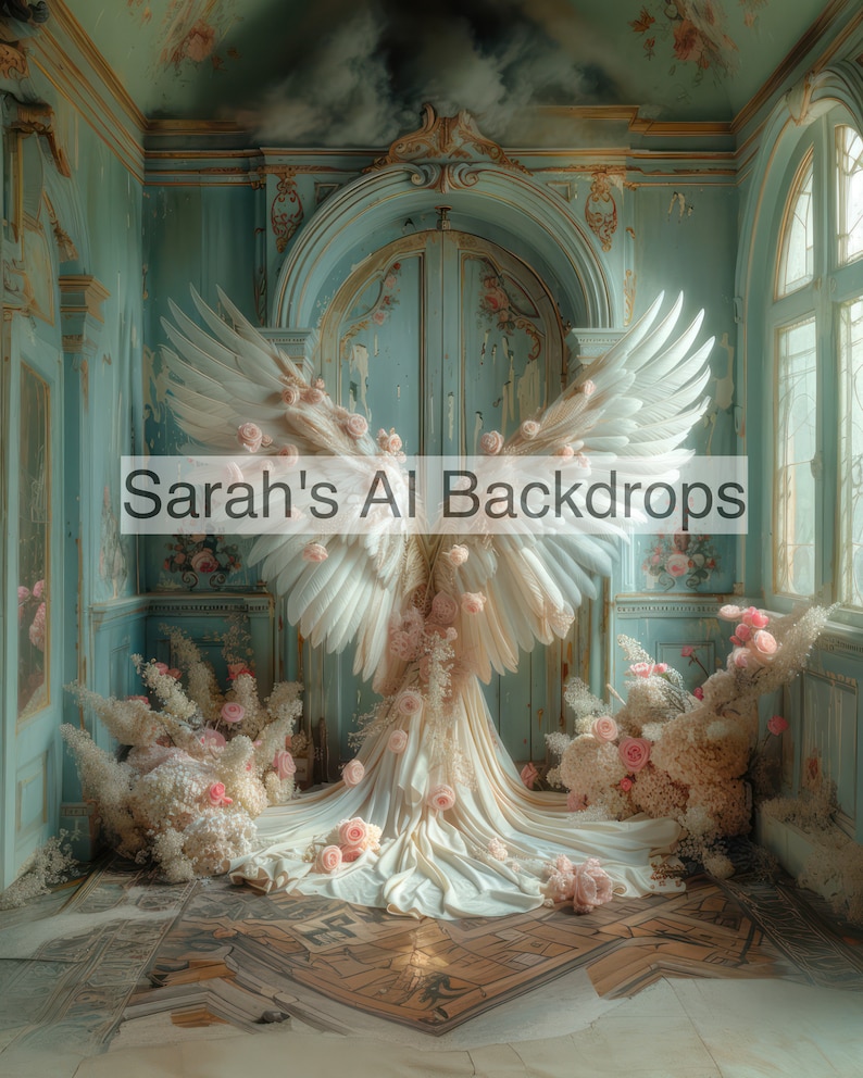 NINE Angel Wings 1 Fantasy Digital Backdrops, Maternity Backdrops ...