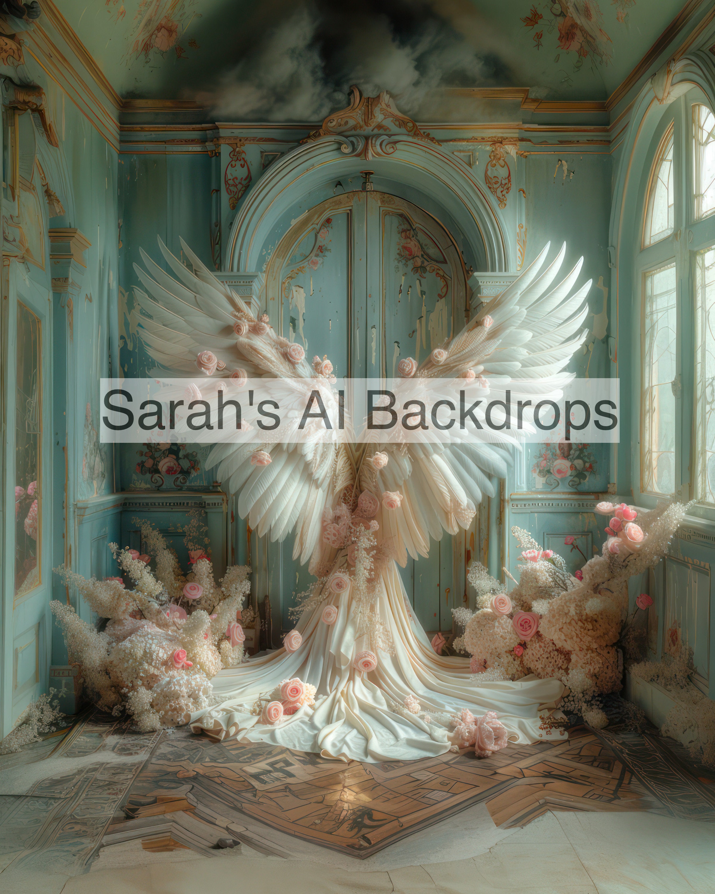 NINE Angel Wings 1 Fantasy Digital Backdrops, Maternity Backdrops ...