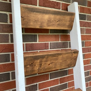 Northwest Indiana Pickup Only-NO Shipping Out of State LaPorte Ladder, Farmhouse Style Blanket Ladder image 3