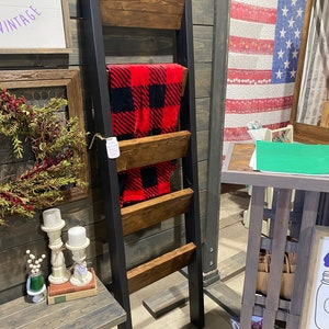 Northwest Indiana Pickup Only-NO Shipping Out of State LaPorte Ladder, Farmhouse Style Blanket Ladder image 9