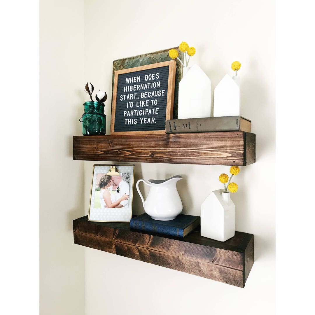 Shelby Shelf / Farmhouse Style Floating Shelf / Floating Shelf