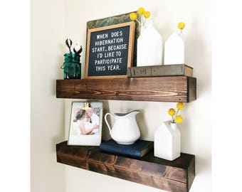 Shelby Shelf / Farmhouse Style Floating Shelf / Floating Shelf / Farmhouse Shelf