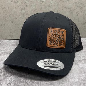 Custom QR Code Patched Trucker Hat