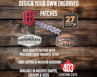 Parches personalizados / Insignias personalizadas / Parche personalizable / Parches bordados / Parche termoadhesivo / Canadá /
