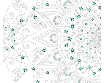 Archivo SVG de mandala con malas palabras, lenguaje explícito (jpg, svg, lbrb)