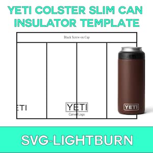 Yeti Colster 12oz - Slim Can Insulator SVG Vorlage - Design Layout Tool für Tassen Kreationen