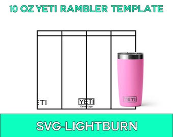 Plantilla SVG de vaso Yeti Mini Rambler de 10 oz: herramienta de diseño para crear vasos