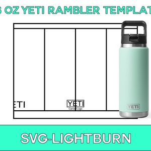 YETI 26 Unzen Rambler Vorlage für Lasergravur svg, Vorlage für Yeti Cups, Yeti Tumbler svg, Yeti 26 oz Vorlage, Yeti SVG-Vorlage