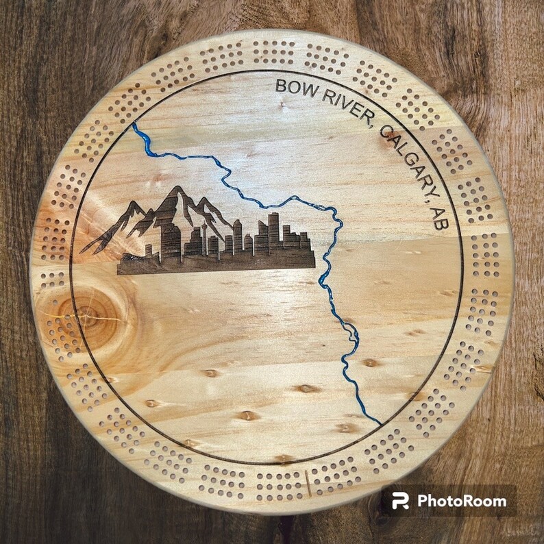 Fly Fishing Cribbage Board, Fishing Crib Board, Crib Board With Trout