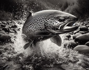 Colección de truchas de río: conjunto de 7 truchas marrones PNG: trucha, trucha de río, moteada, archivo PNG de trucha, archivo de trucha, trucha de pesca con mosca