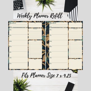 Classic Happy Planner Printable Weekly planner refill inserts 7x9.25 Keadora designs