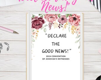 2024 Convention of Jehovah's Witnesses Digital/ Printable Notebook ...