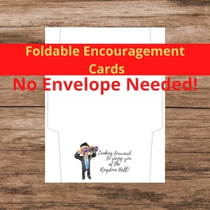 10 Looking forward to seeing you at the Kingdom Hall  cards Folding Encouragement cards No envelope needed Instant Download PDF PNG Cards