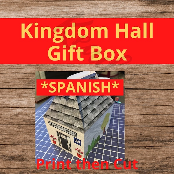 SPANISH Kingdom Hall gift box printable download welcome back to the kingdom hall pdf png download