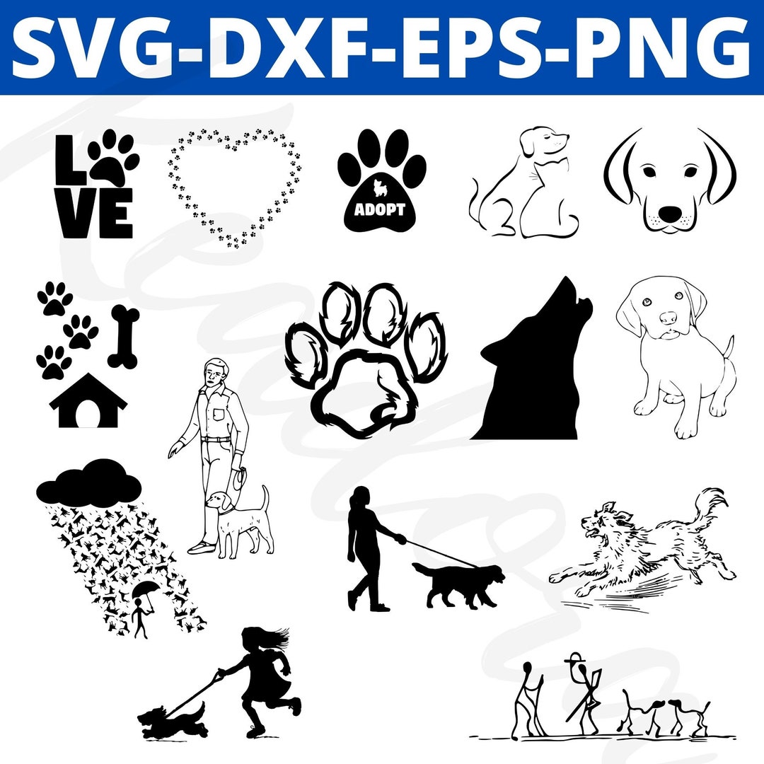 Dog SVG Bundle Cricut Svg Eps Dxf Png - Etsy