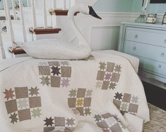 Time Worn Stars Quilt Pattern - INSTANT DOWNLOAD