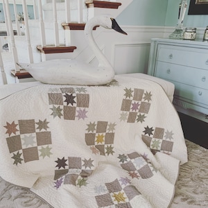 Time Worn Stars Quilt Pattern - INSTANT DOWNLOAD