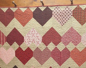 Cinnamon Hearts Quilt Pattern