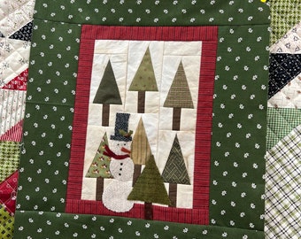 Frosty the Snowman Quilt Pattern - INSTANT DOWNLOAD