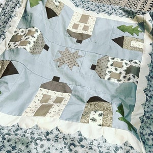 A Winter&#39;s Village Quilt Pattern - INSTANT DOWNLOAD