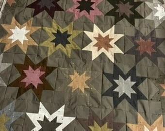 Primitive Stars - INSTANT DOWNLOAD Quilt Pattern