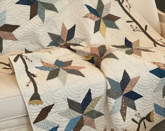 Jill's Stars Quilt Pattern - INSTANT DOWNLOAD