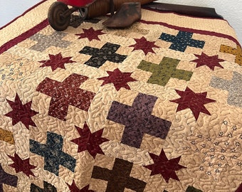 Star Crossed Quilt Pattern - INSTANT DOWNLOAD