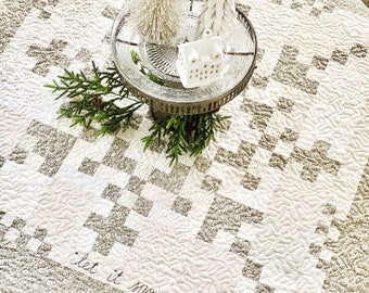 Let it Snow Quilt Pattern - INSTANT DOWNLOAD