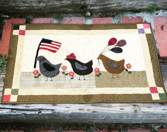 Hens on Parade Quilt Pattern