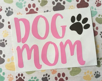 Dog Mom Decal - Fur Mama - Rescue Dog Decal - Paw Print Decal - Laptop Decal - Car Window Decal - Yeti Decal - Yeti Decal for Women - Decal