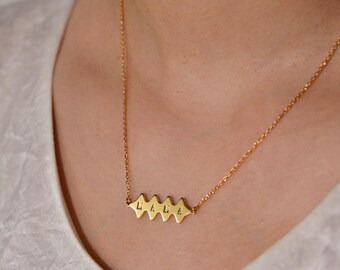 Personalized Star Pendant Necklace: Custom Initial Celestial Jewelry