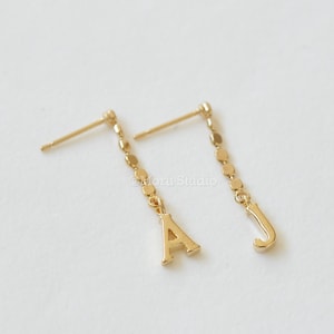 Pendientes colgantes con iniciales personalizados, pendientes con letras, pendientes colgantes con iniciales, pendientes con iniciales personalizados, pendientes colgantes con el alfabeto 226