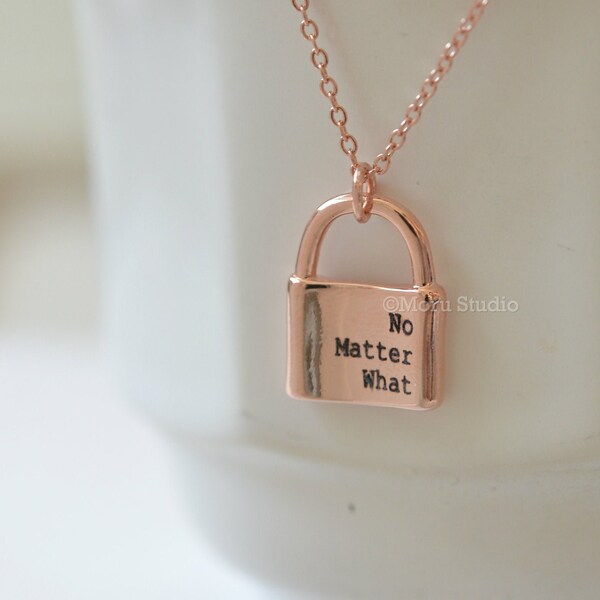 Padlock Necklace Etsy