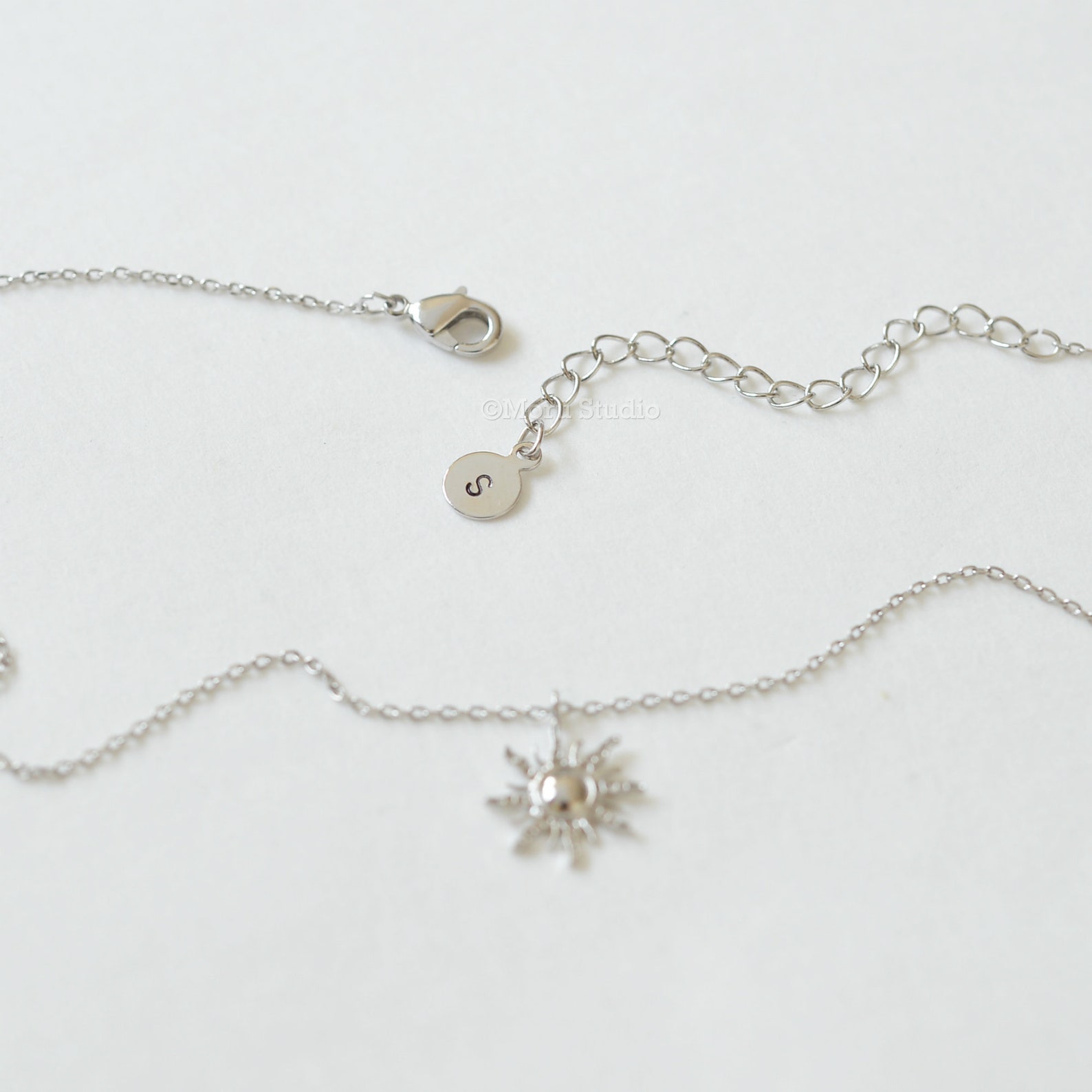 Dainty Sun Necklace Starburst Sunshine Necklace Etsy
