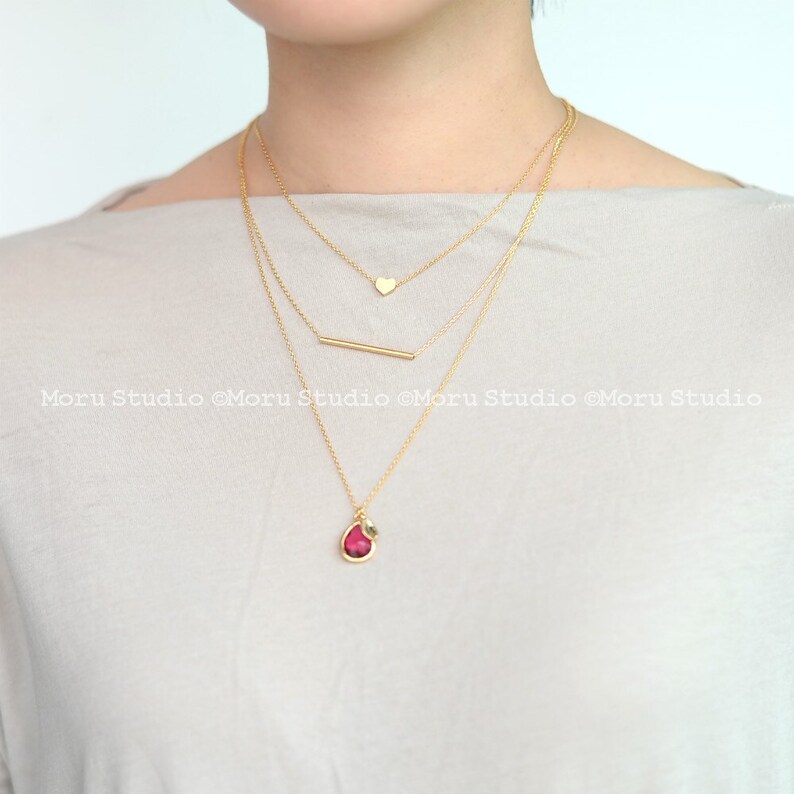 Long Pipe Necklace With Initial Disc Tag/ Delicate Pipe Etsy