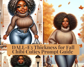 Thickness in Fall | Prompt Guide | AI Art | African American Women