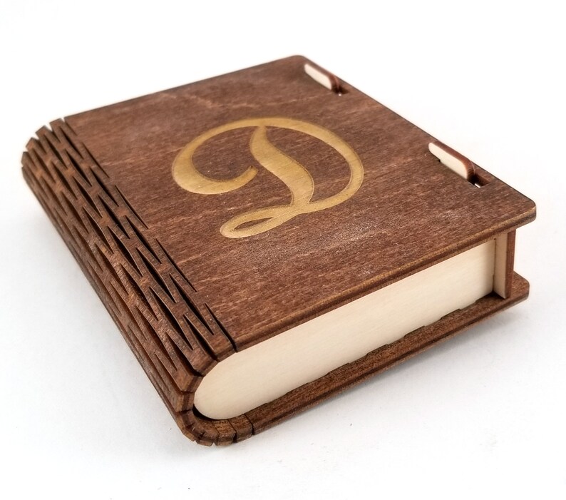 Initial Playing Card Case Laser Cut Personalized Engraved Etsy