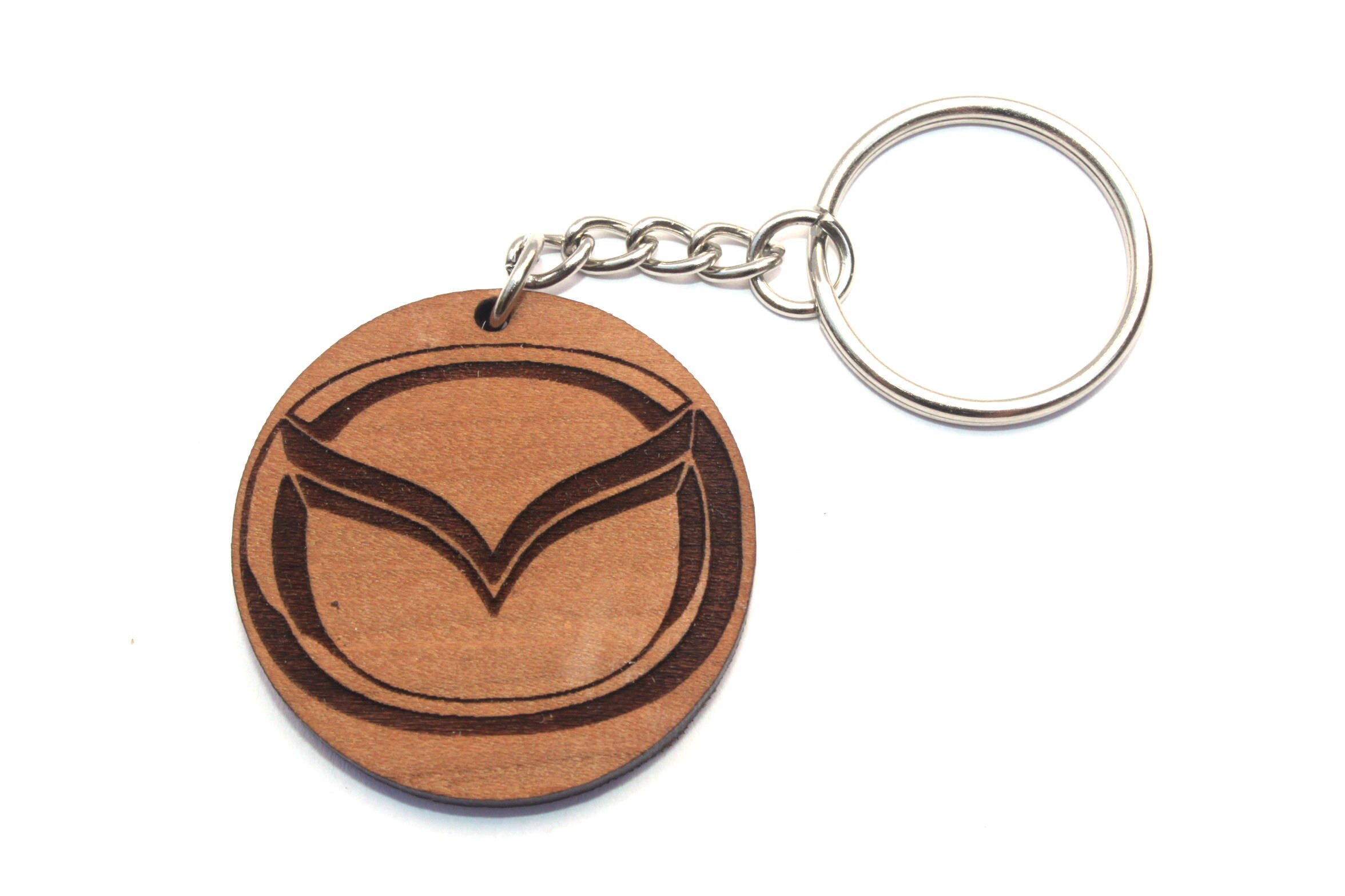 Car Keychain Custom Engraving Wood Keychain Custom Etsy