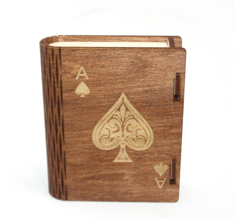 Playing Card Case Laser Cut Engraved Card Case Playing Etsy