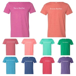 Heather Colors 65% Polyester Sublimation Tshirts