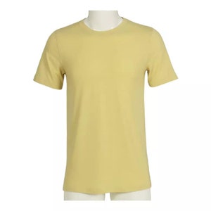 Cotton Feel 95 % Polyester TShirts Not See Thru Good Quality Sunflower Yellow