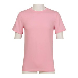 Cotton Feel 95 % Polyester TShirts Not See Thru Good Quality Pink