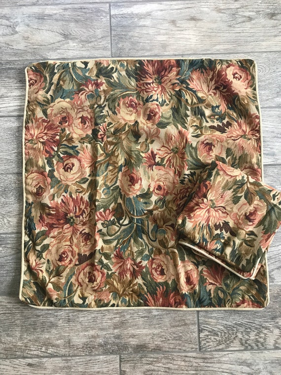 Ralph Lauren Great Barrington Tapestry Floral Euro Shams 2 Etsy