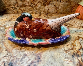 Fitz and Floyd Pheasant Butter Dish