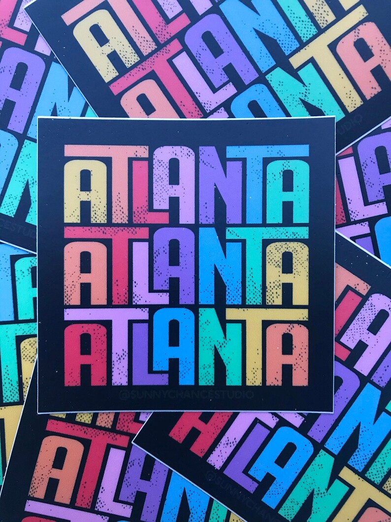 Atlanta sticker - Etsy