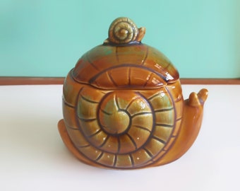 Snail Shaped Sugar Bowl // Kitsch Sugar Basin // Made in Japan //  MCM